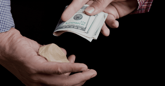 exchanging drugs and cash